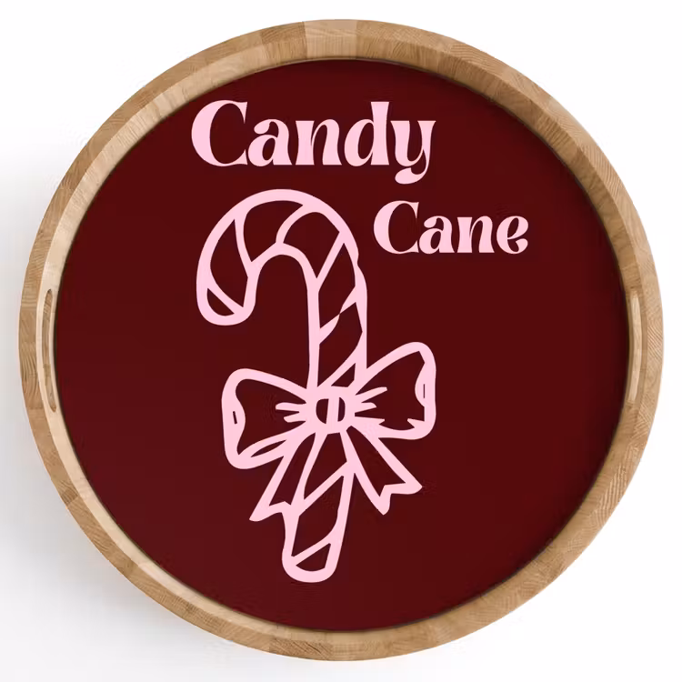 Tablett - Weihnachten – Süßigkeiten – Text – Rosa — 1