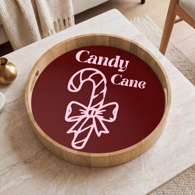 Tablett - Weihnachten – Süßigkeiten – Text – Rosa — 2
