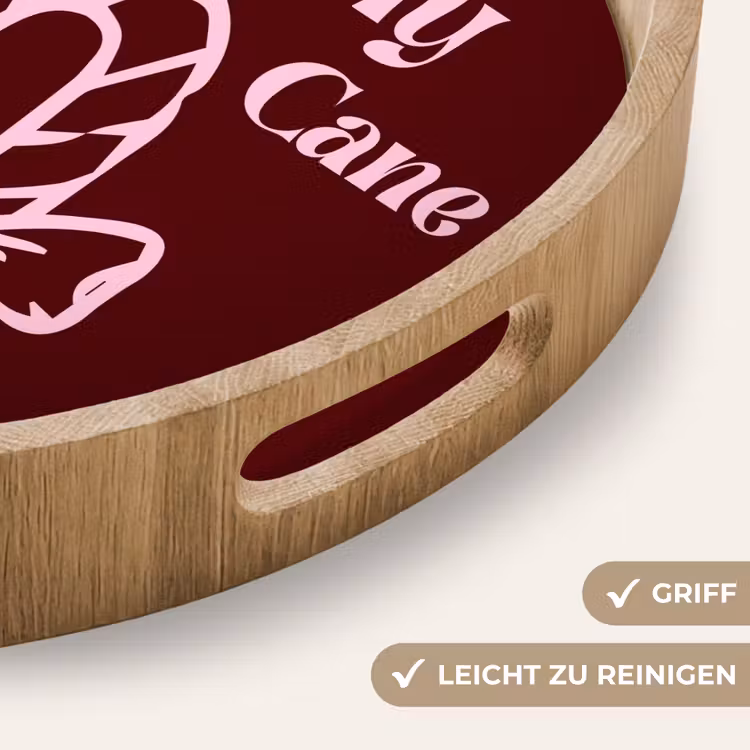 Tablett - Weihnachten – Süßigkeiten – Text – Rosa — 5