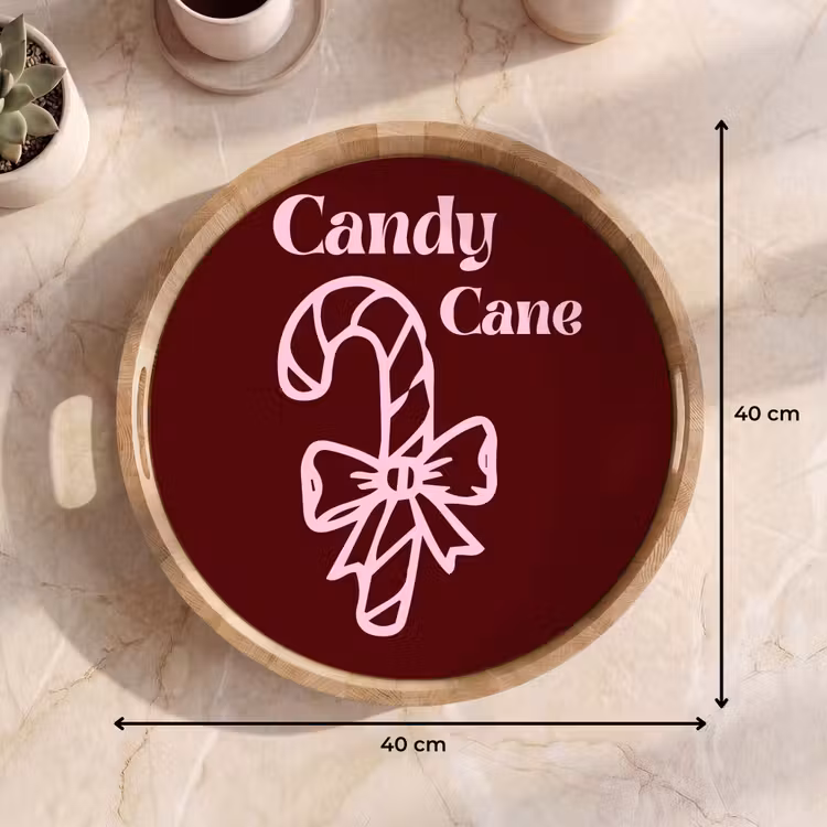 Tablett - Weihnachten – Süßigkeiten – Text – Rosa — 9