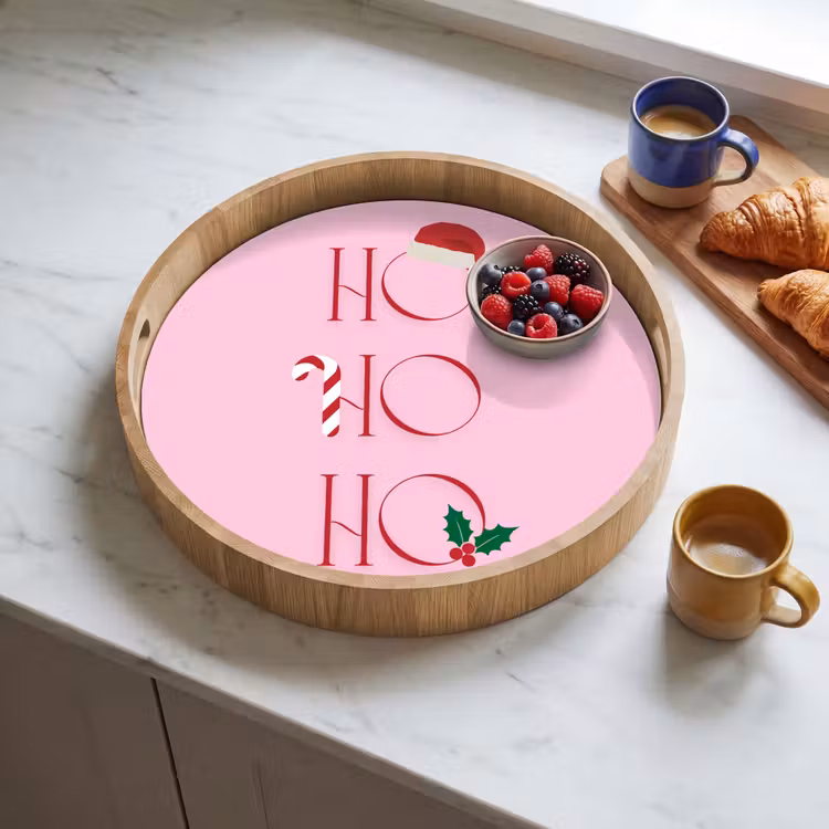 Tablett - Weihnachten – Text – Rosa – Illustration — 4