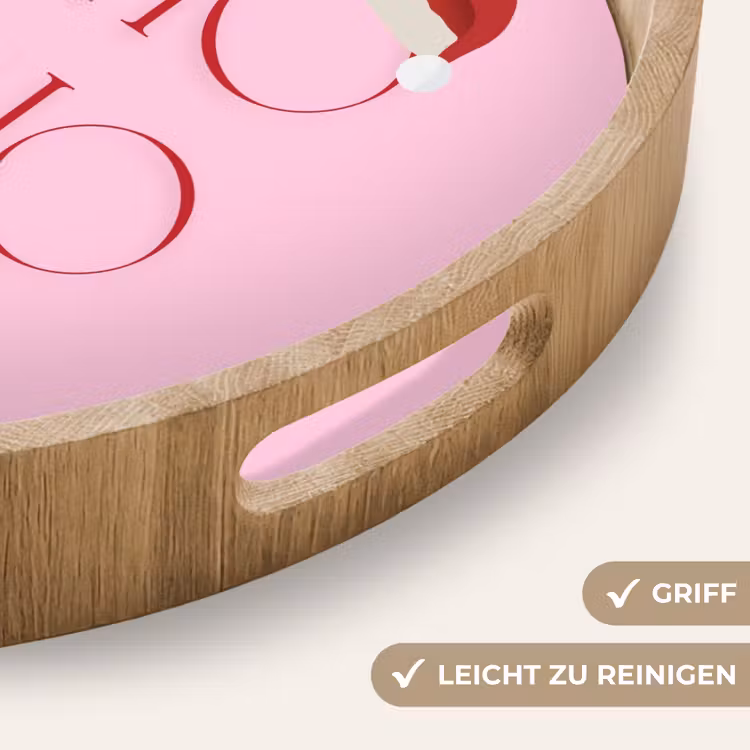 Tablett - Weihnachten – Text – Rosa – Illustration — 5