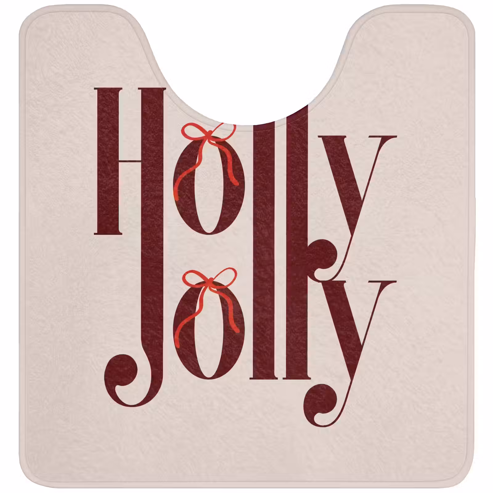 WC Vorleger - Text – Weihnachten – Braun — 1