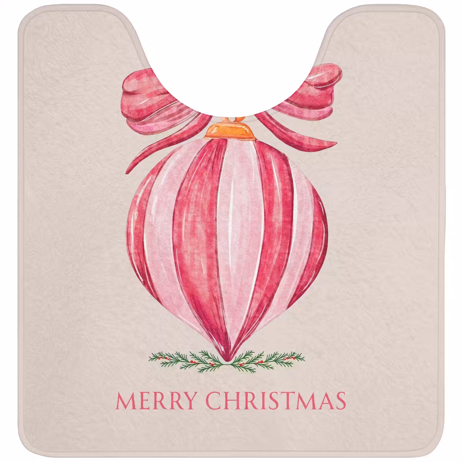 WC Vorleger - Weihnachten – Weihnachtskugel – Text — 1