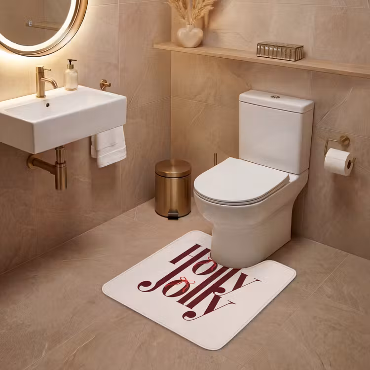 WC Vorleger - Text – Weihnachten – Braun — 4