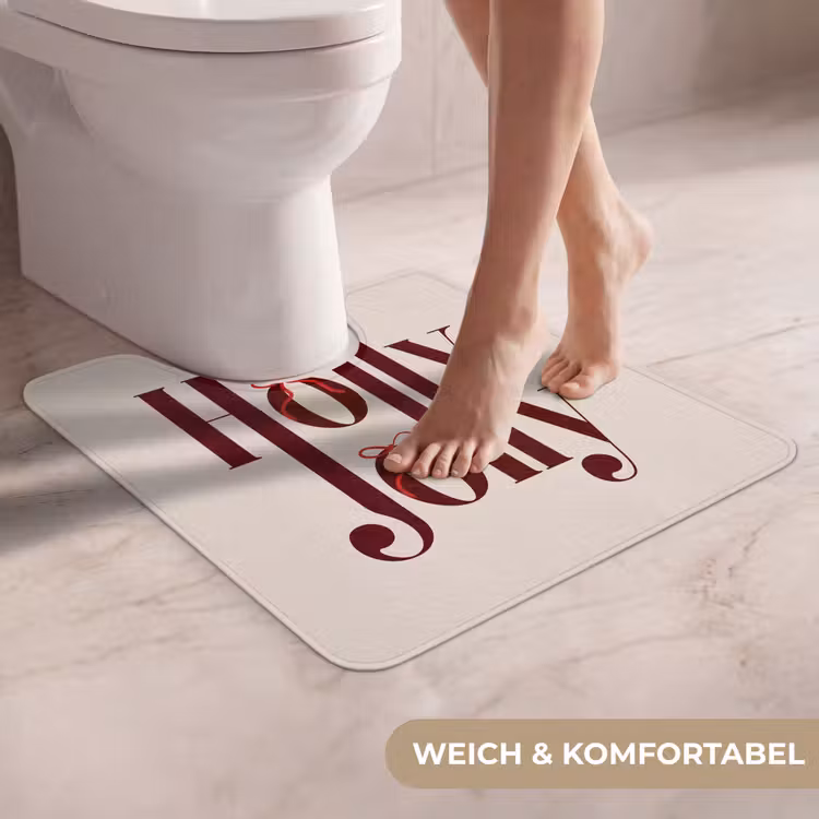WC Vorleger - Text – Weihnachten – Braun — 5