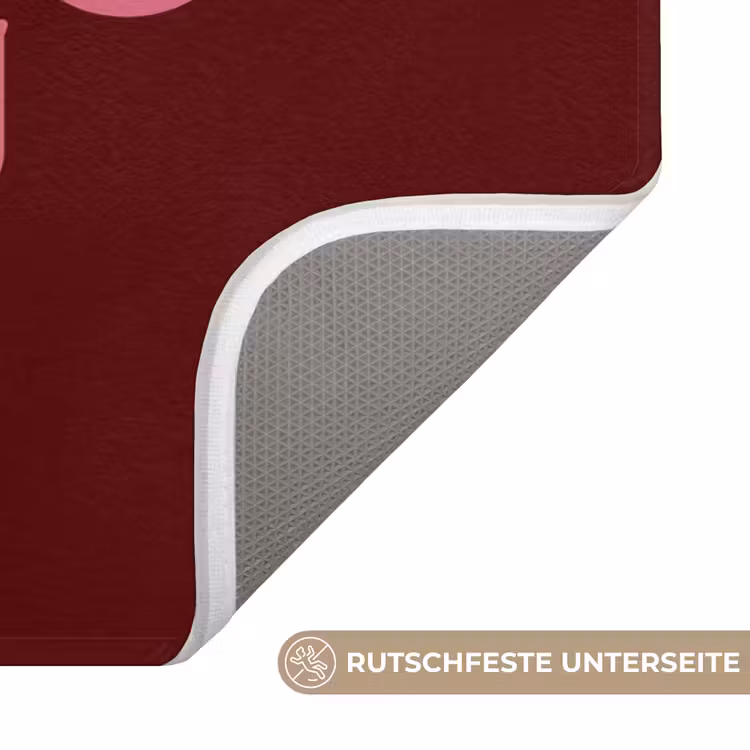 WC Vorleger - Text – Weihnachten – Rot – Rosa — 3