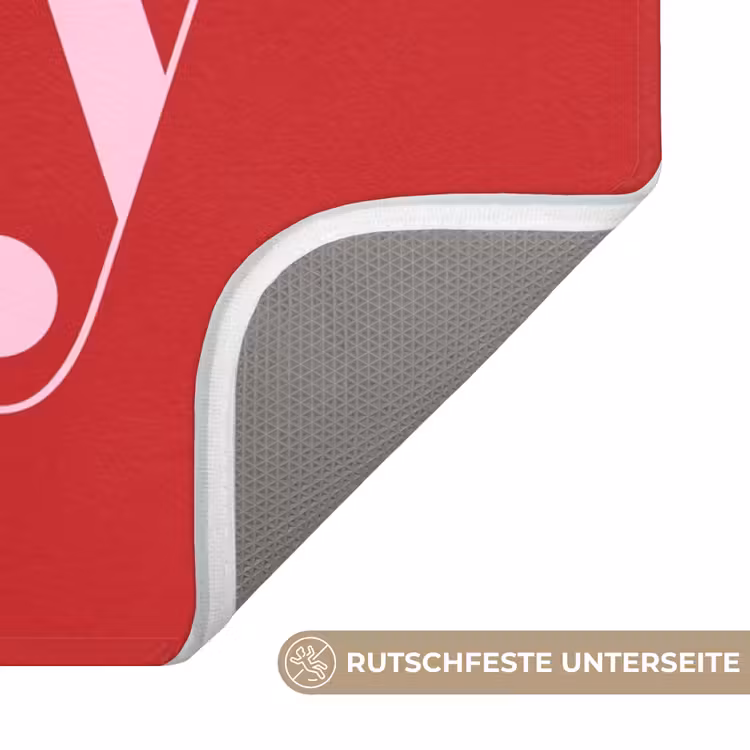 WC Vorleger - Weihnachten – Rosa – Rot – Text — 3