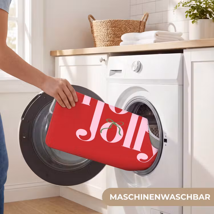 WC Vorleger - Weihnachten – Rosa – Rot – Text — 7