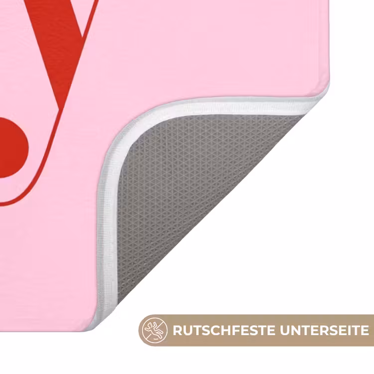 WC Vorleger - Weihnachten – Text – Rot – Rosa — 3