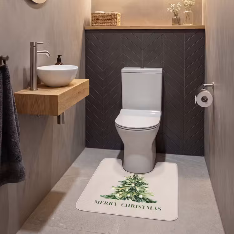 WC Vorleger - Weihnachten – Weihnachtsbaum – Text — 2