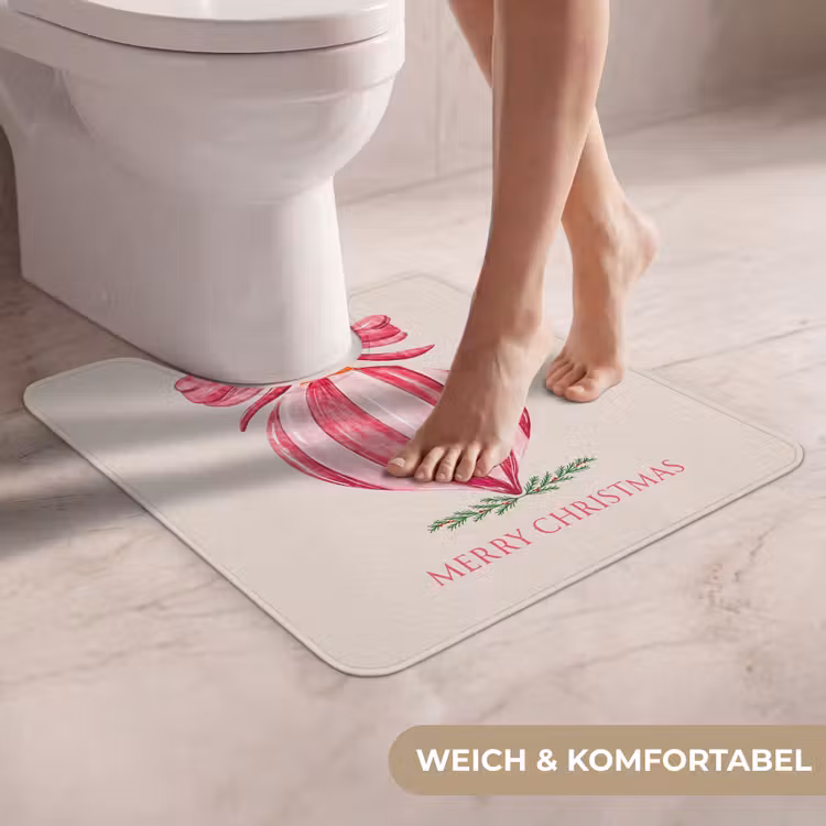 WC Vorleger - Weihnachten – Weihnachtskugel – Text — 5
