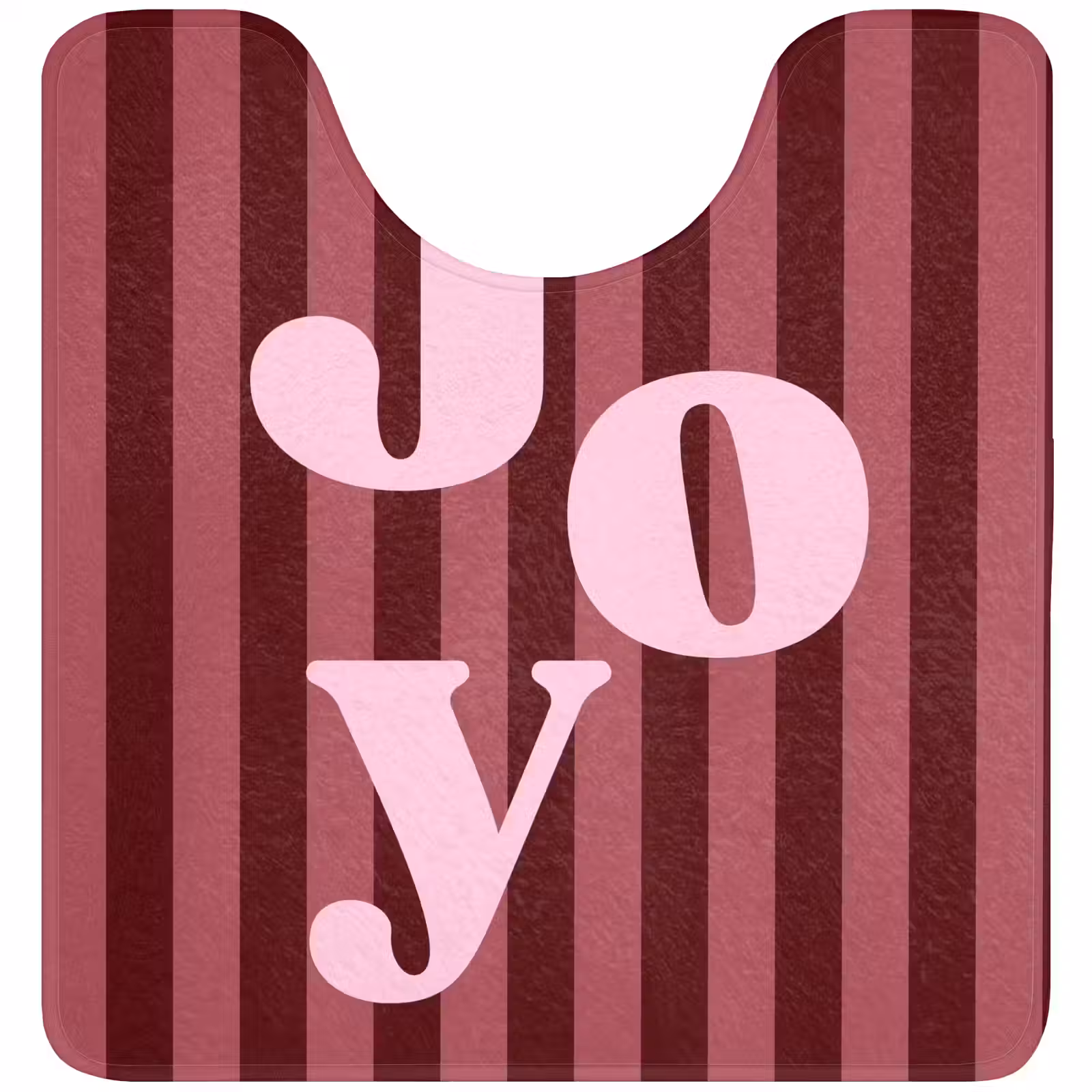 WC Vorleger - Joy – Weihnachten – Text – Rosa — 1