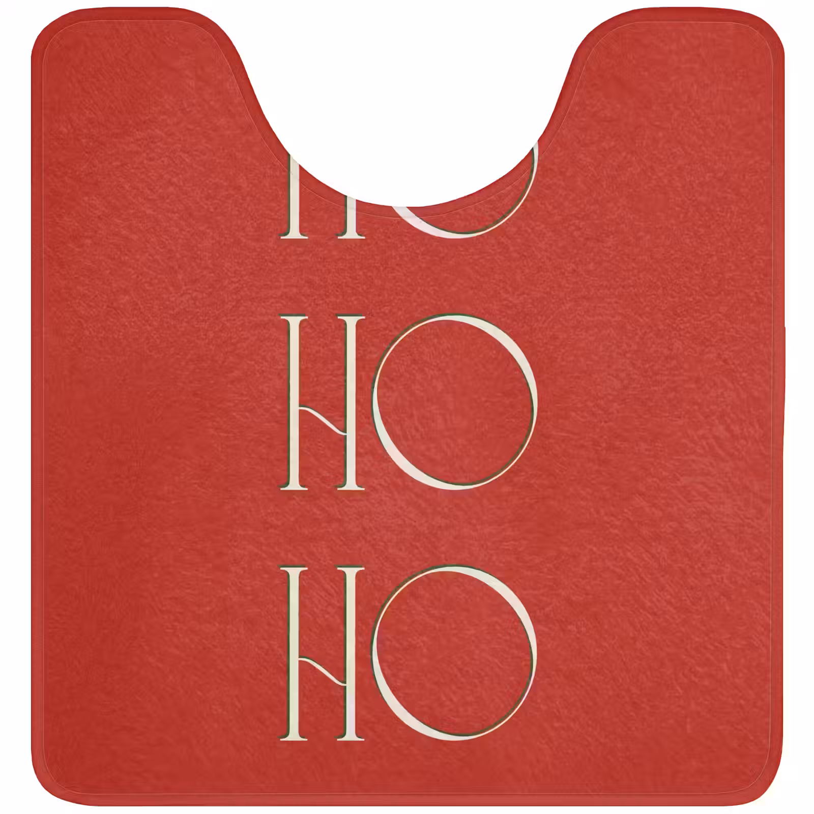 WC Vorleger - Text – Weihnachten – Modern – Rot — 1
