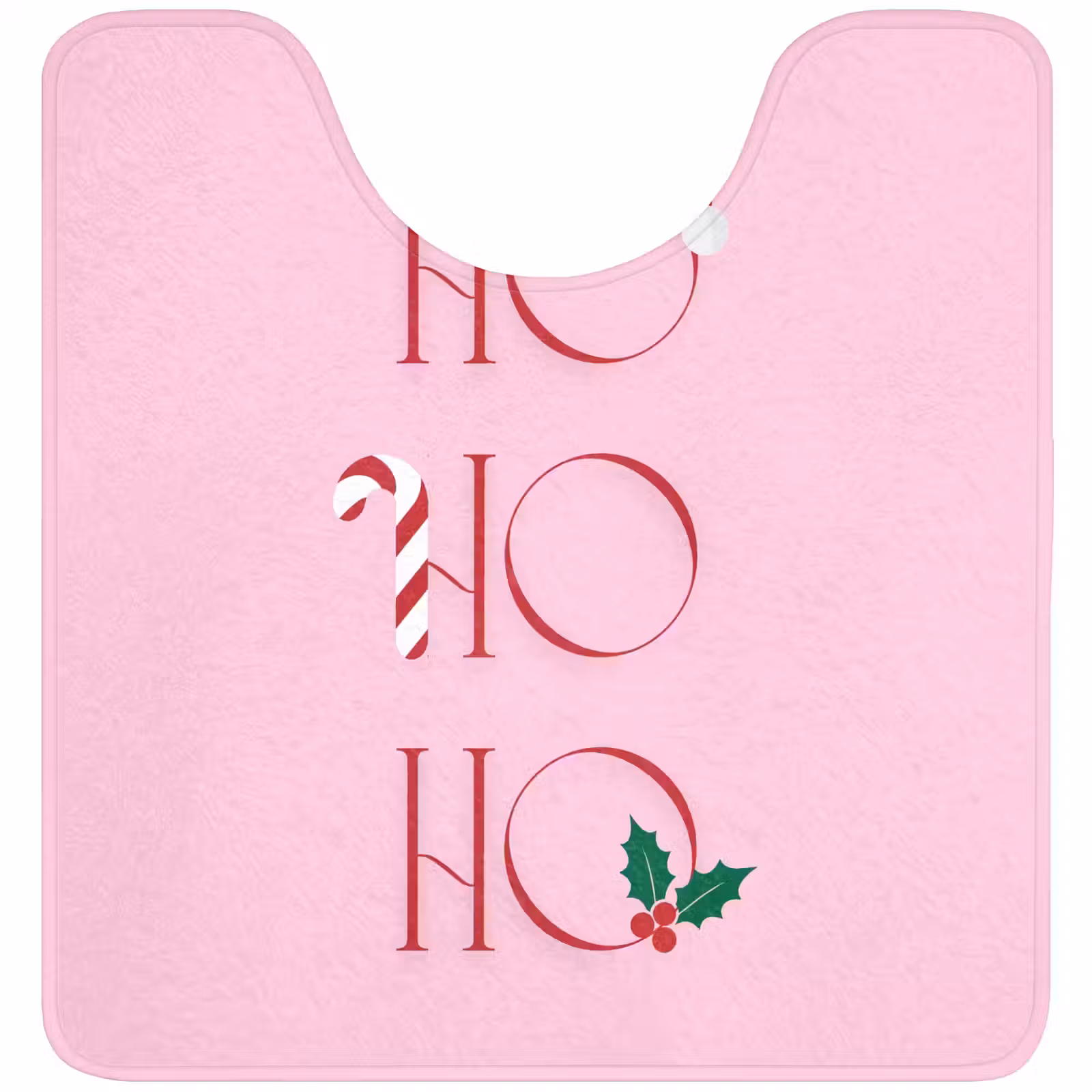 WC Vorleger - Weihnachten – Text – Rosa – Illustration — 1