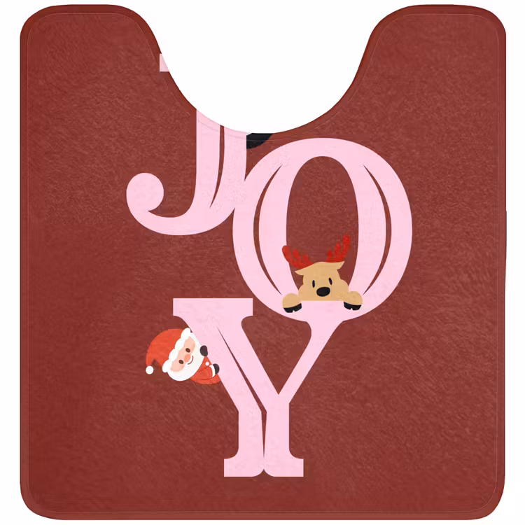 WC Vorleger - Freude – Weihnachten – Animation – Rot – Rosa — 1
