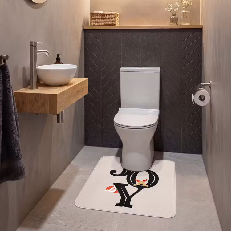 WC Vorleger - Joy – Animation – Schwarz – Weihnachten — 2