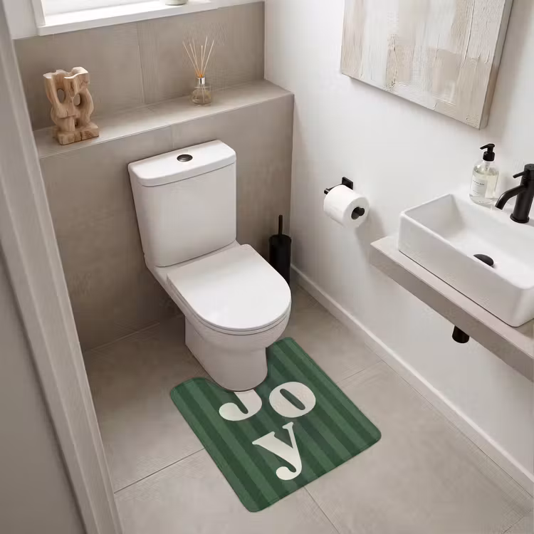 WC Vorleger - Joy – Weihnachten – Text – Grün — 6