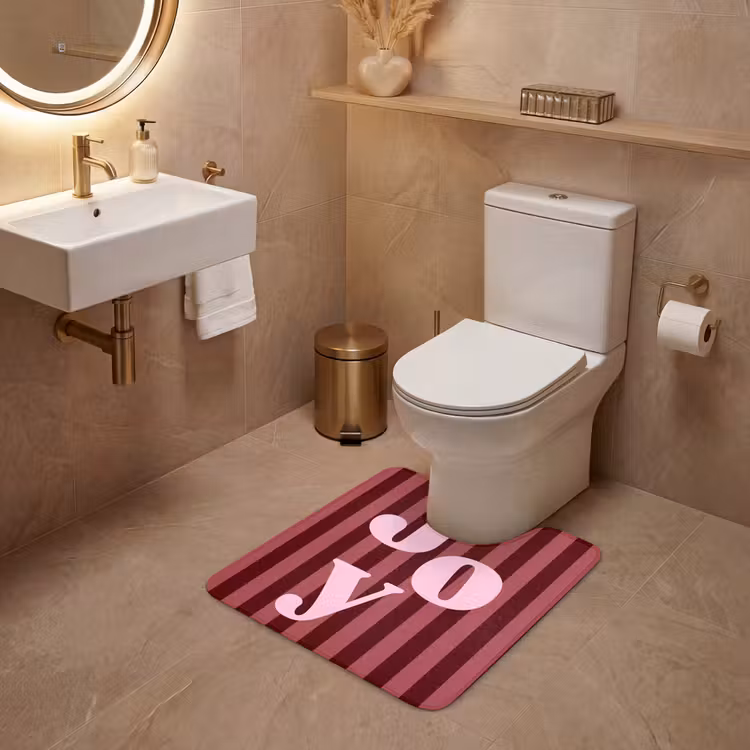 WC Vorleger - Joy – Weihnachten – Text – Rosa — 4