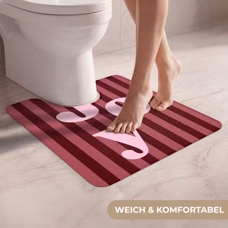 WC Vorleger - Joy – Weihnachten – Text – Rosa — 5