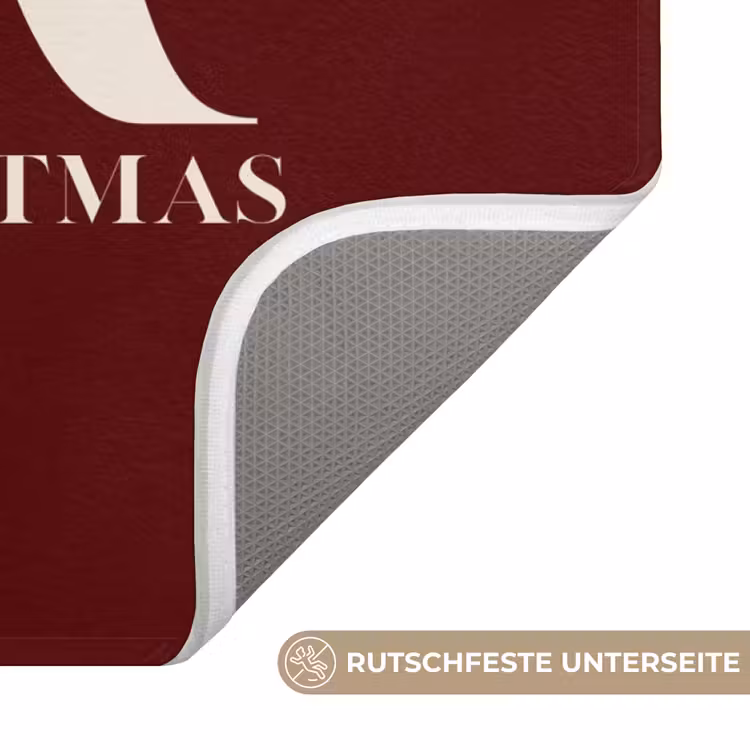 WC Vorleger - Merry – Text – Dunkel – Rot — 3