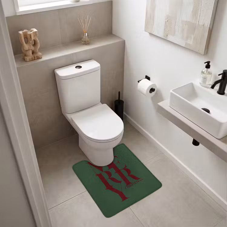 WC Vorleger - Merry – Text – Grün – Weihnachten — 6