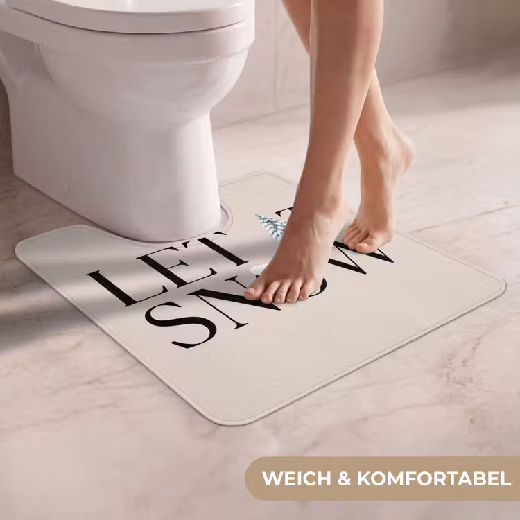 WC Vorleger - Text – Weihnachten – Schnee — 5
