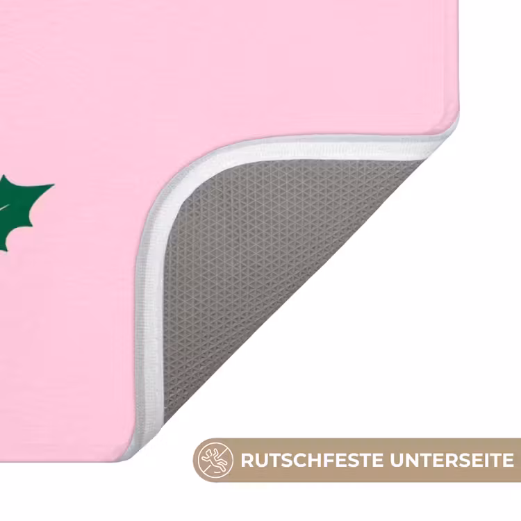 WC Vorleger - Weihnachten – Text – Rosa – Illustration — 3