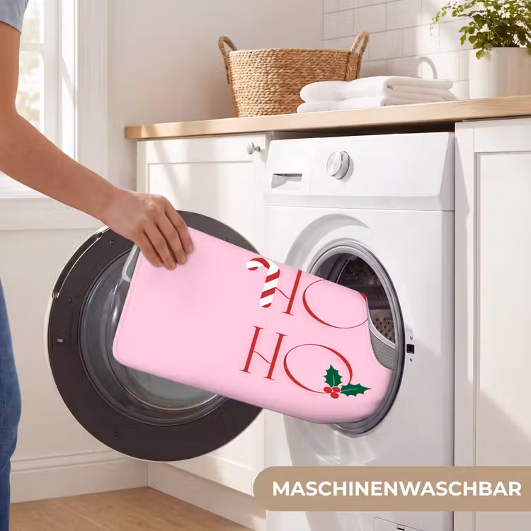 WC Vorleger - Weihnachten – Text – Rosa – Illustration — 7