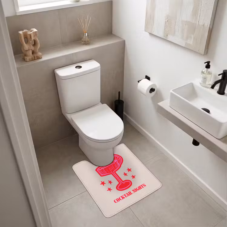 WC Vorleger - Cocktail – Weihnachten – Beige – Rosa — 6