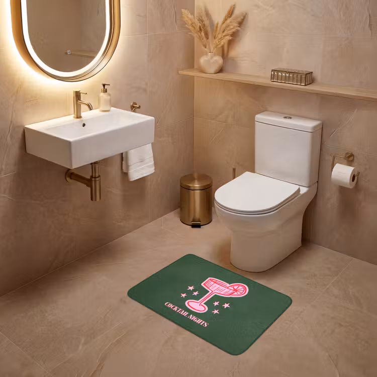 WC Vorleger - Cocktail – Weihnachten – Rosa – Grün — 4