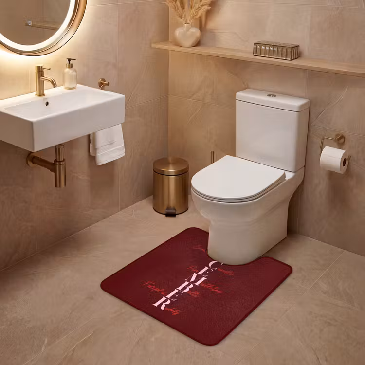 WC Vorleger - Dezember – Text – Weihnachten – Burgund — 4