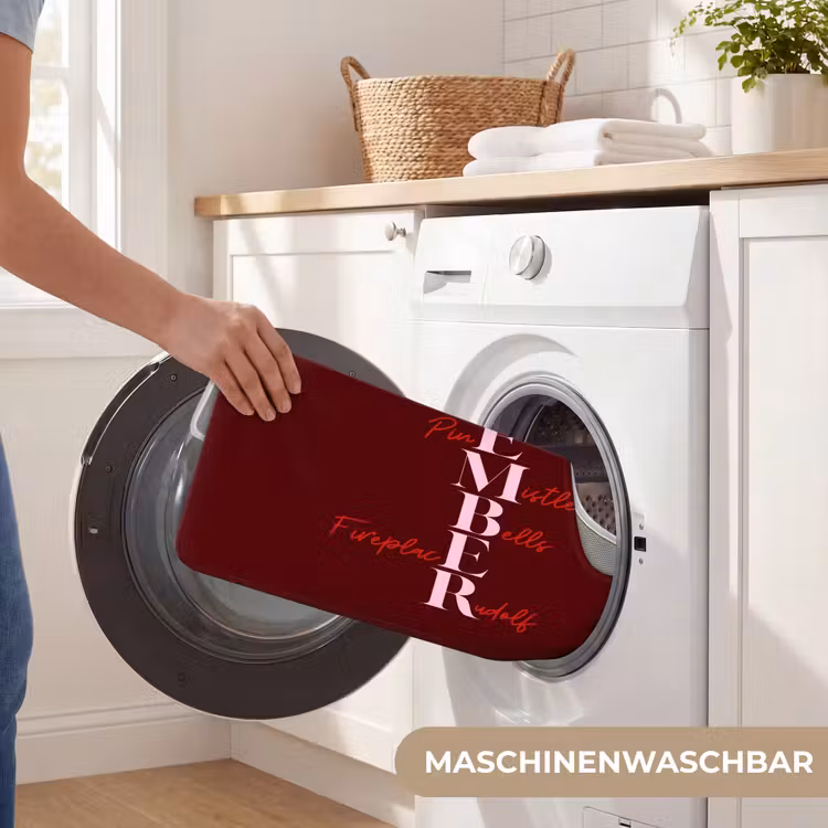 WC Vorleger - Dezember – Text – Weihnachten – Burgund — 7