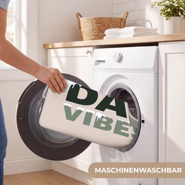 WC Vorleger - Schnee – Text – Weihnachten – Beige — 7