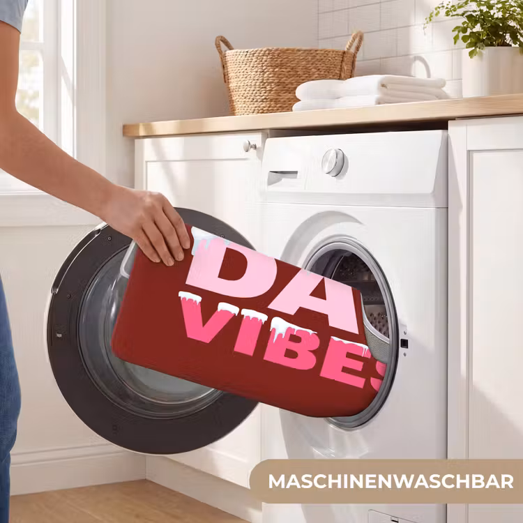 WC Vorleger - Weihnachten – Text – Schnee – Rot – Rosa — 7