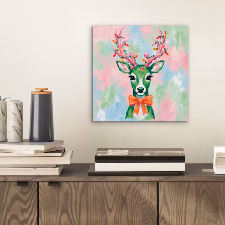 Alu-Dibond-Bild - Hirsch – Weihnachten – Tiere — 2