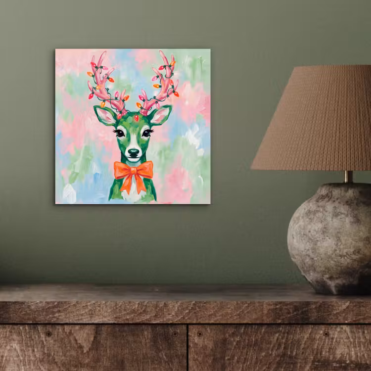 Alu-Dibond-Bild - Hirsch – Weihnachten – Tiere — 3