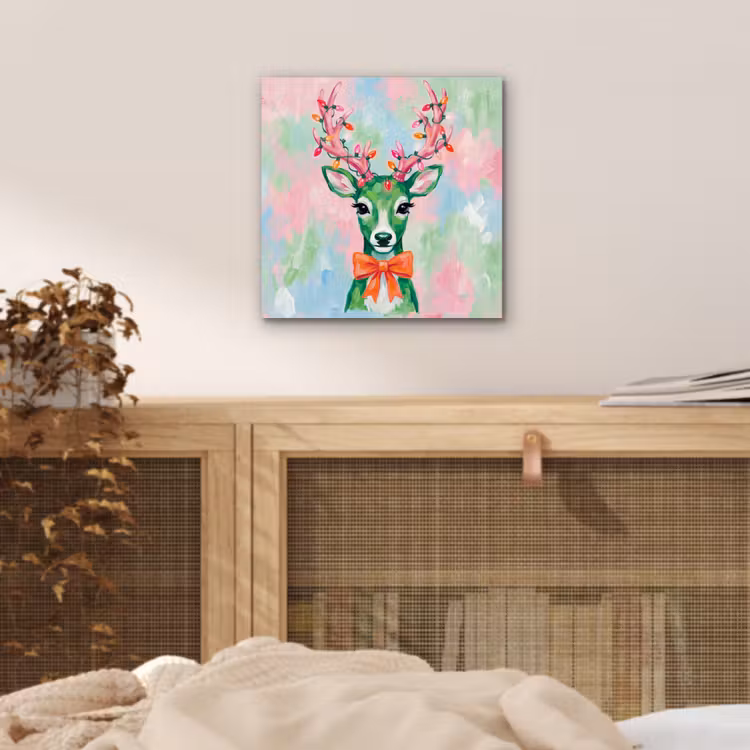 Alu-Dibond-Bild - Hirsch – Weihnachten – Tiere — 4