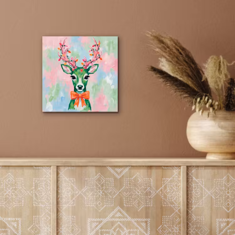 Alu-Dibond-Bild - Hirsch – Weihnachten – Tiere — 5