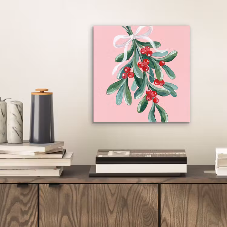 Alu-Dibond-Bild - Pflanze – Weihnachten – Rosa — 2