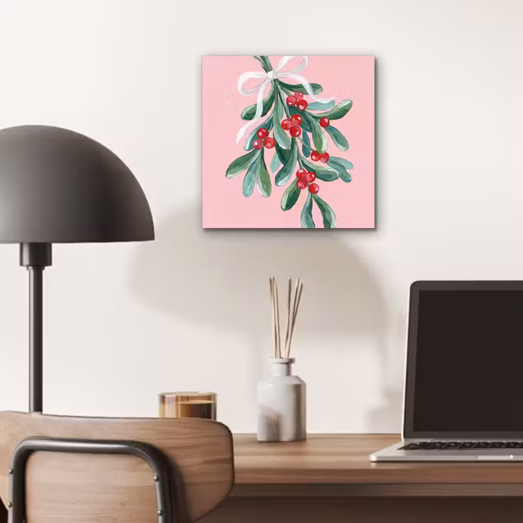 Alu-Dibond-Bild - Pflanze – Weihnachten – Rosa — 6