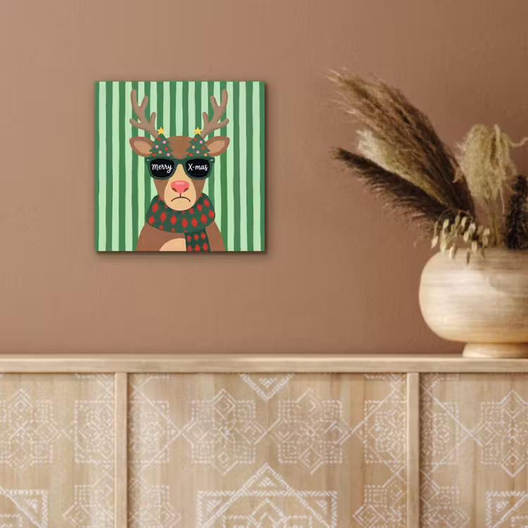 Alu-Dibond-Bild - Rentier – Weihnachten – Illustration — 5