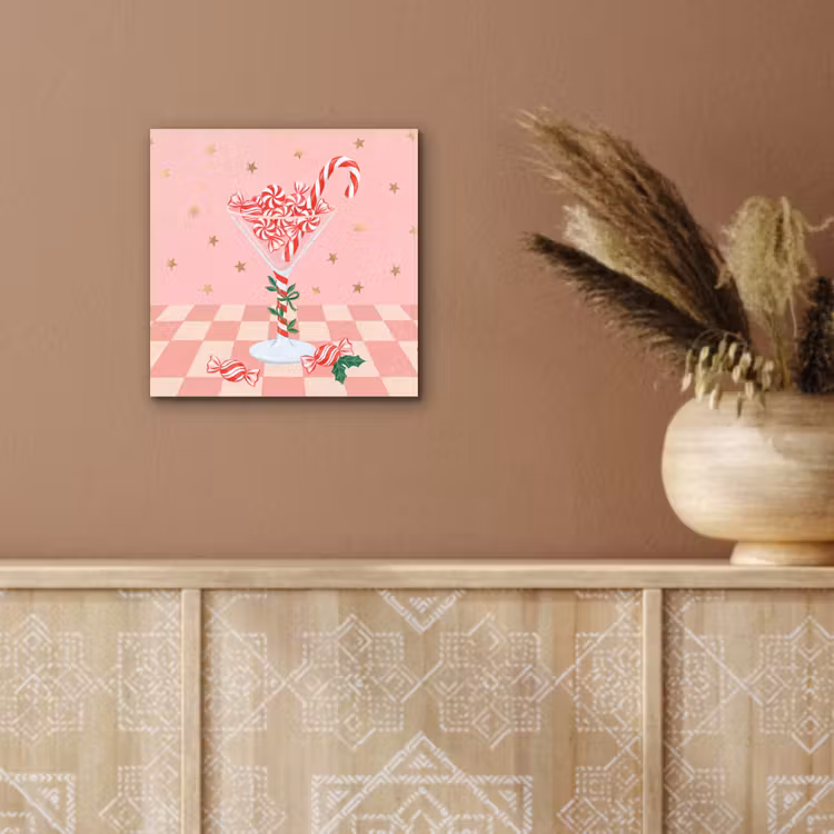 Alu-Dibond-Bild - Süßigkeiten – Glas – Rosa — 5