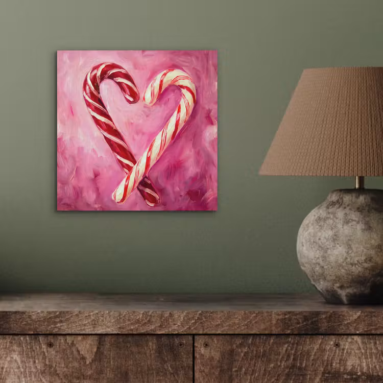 Alu-Dibond-Bild - Süßigkeiten – Herz – Rosa — 3