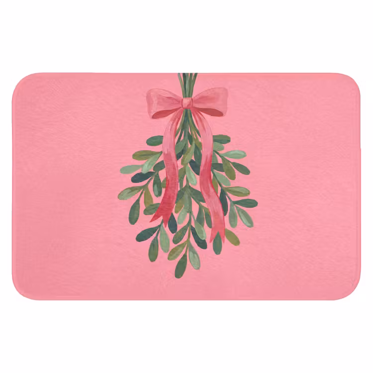 Badematte - Pflanze – Band – Rosa — 1