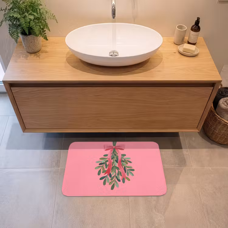 Badematte - Pflanze – Band – Rosa — 2