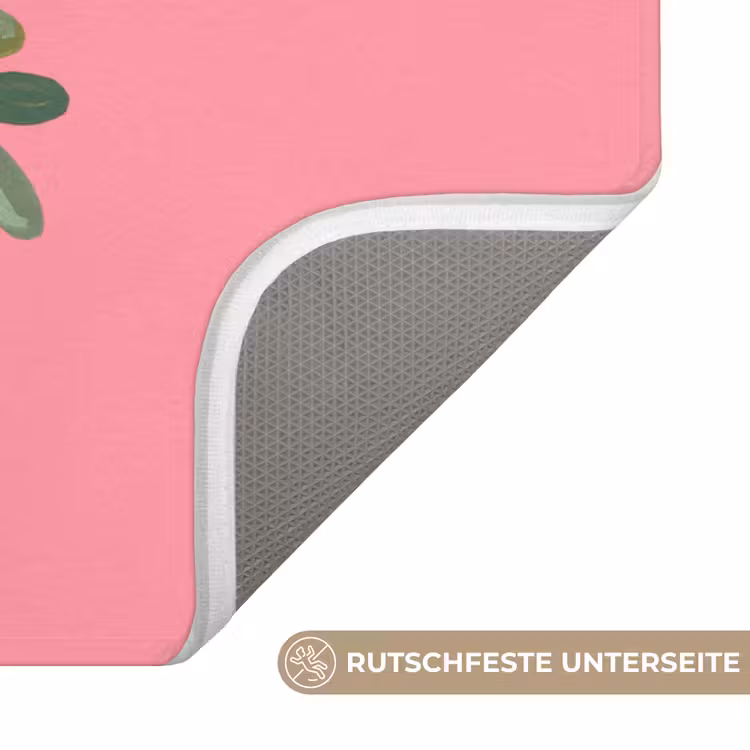 Badematte - Pflanze – Band – Rosa — 3