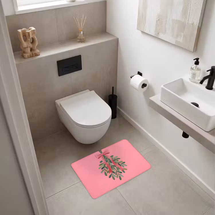 Badematte - Pflanze – Band – Rosa — 6