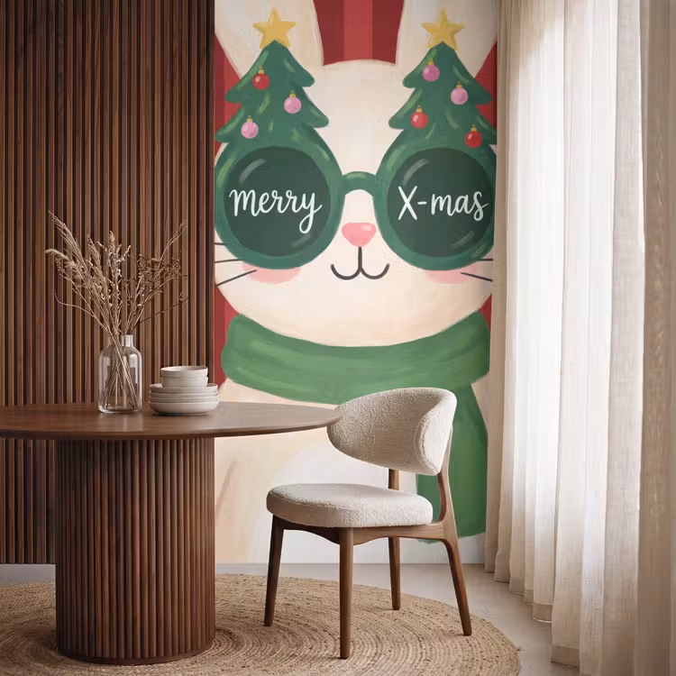Tapete - Kaninchen – Weihnachten – Tiere — 4