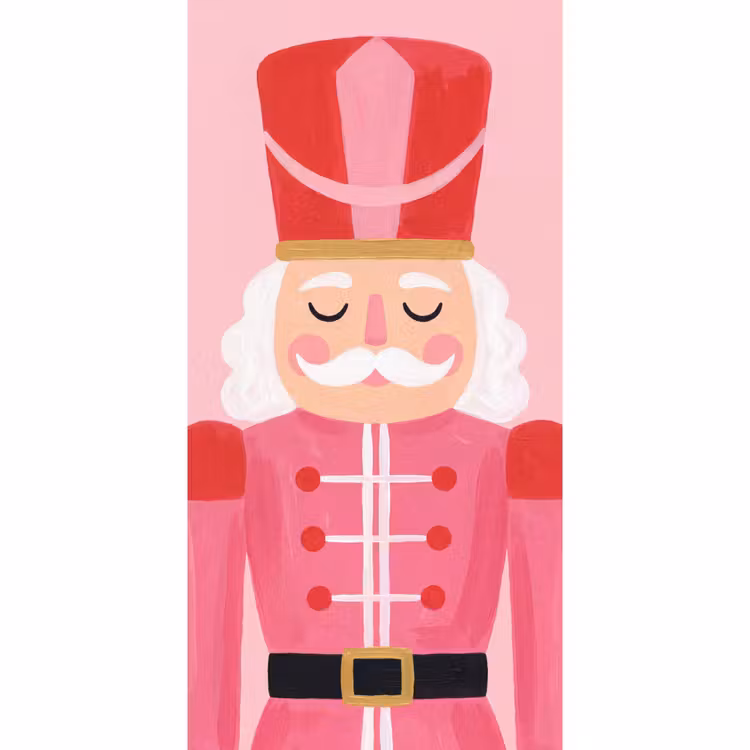 Tapete - Nussknacker – rosa Illustration — 2